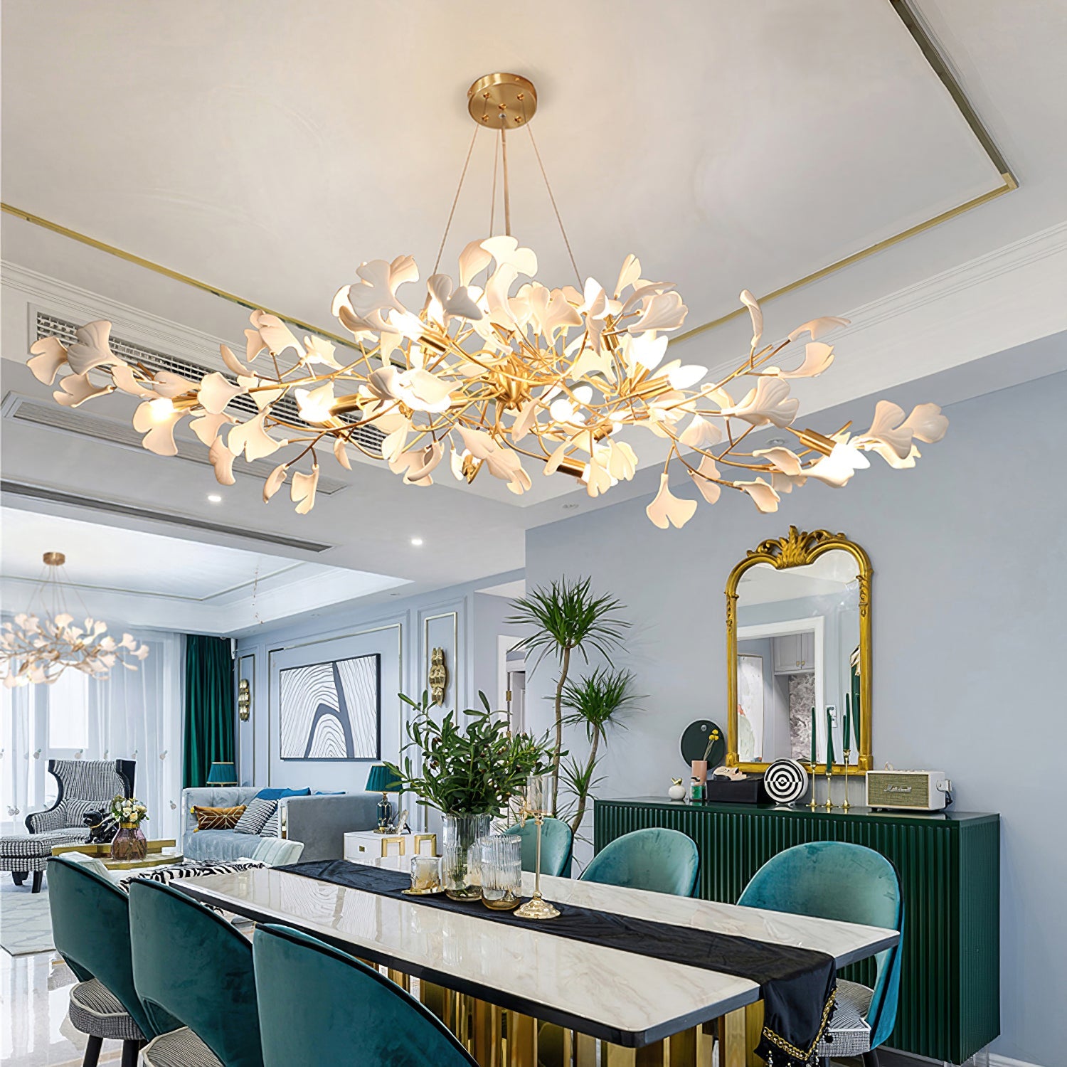 Gingko Long Version Chandelier