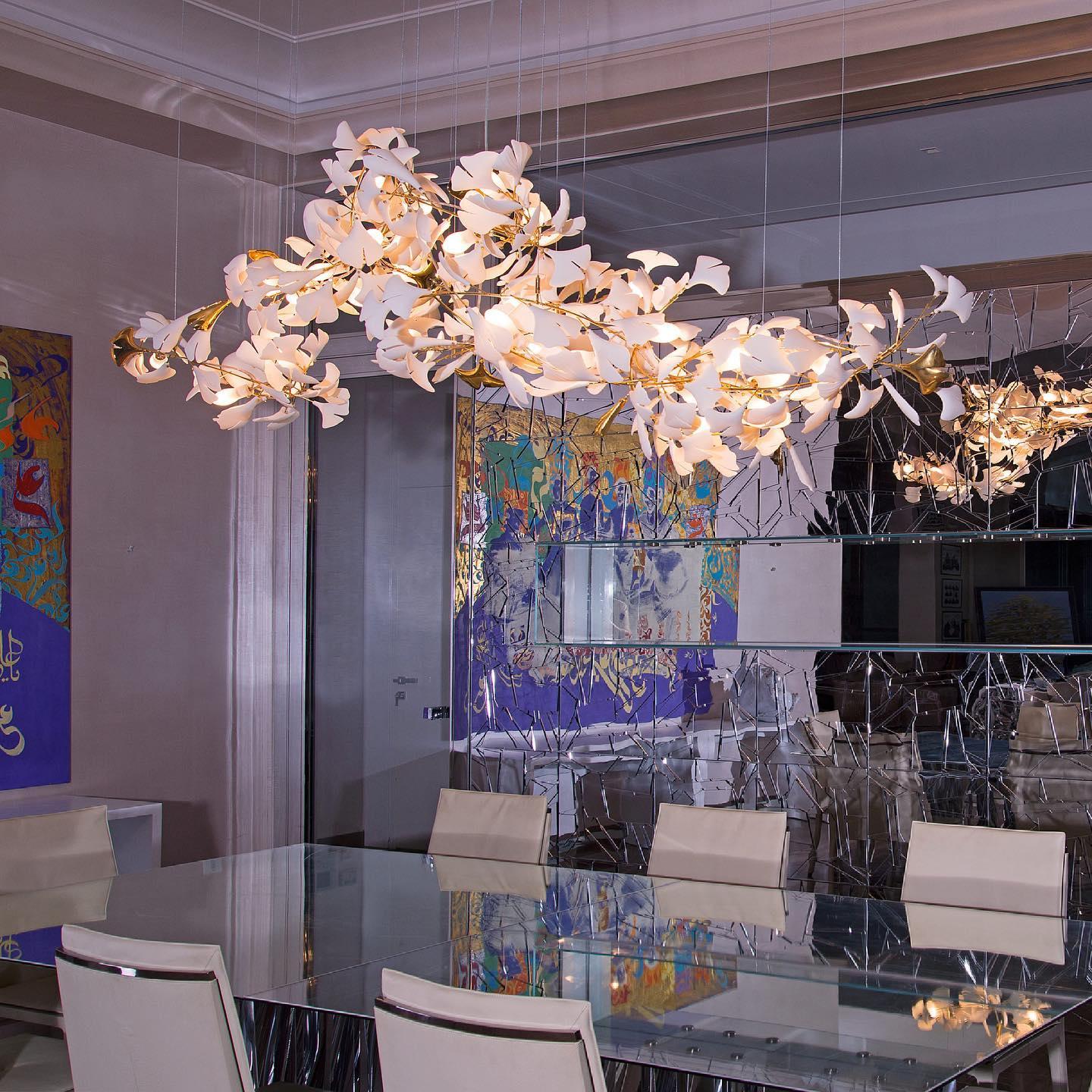 Gingko Long Version Chandelier