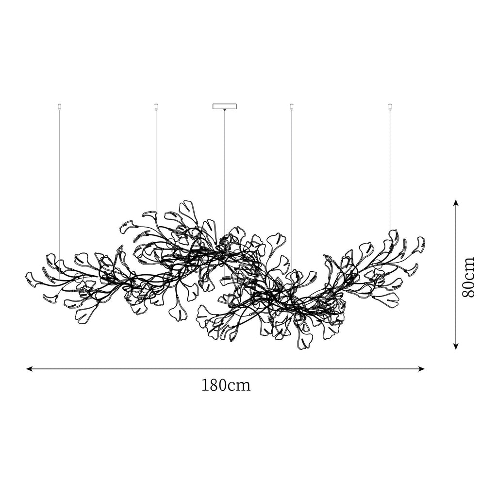 Gingko Long Version Chandelier