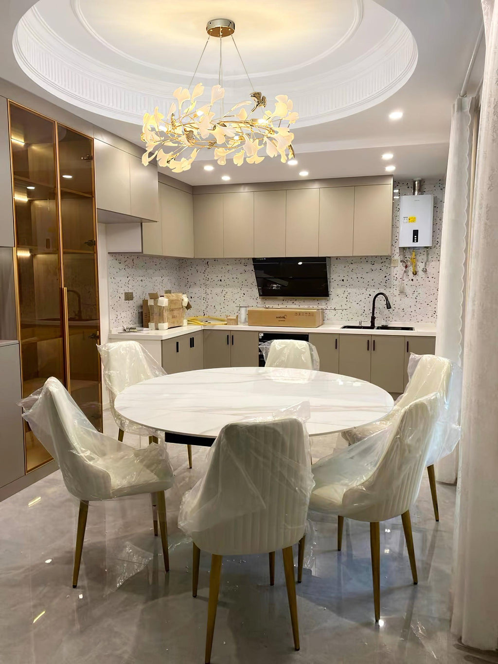 Gingko Chandelier O Style