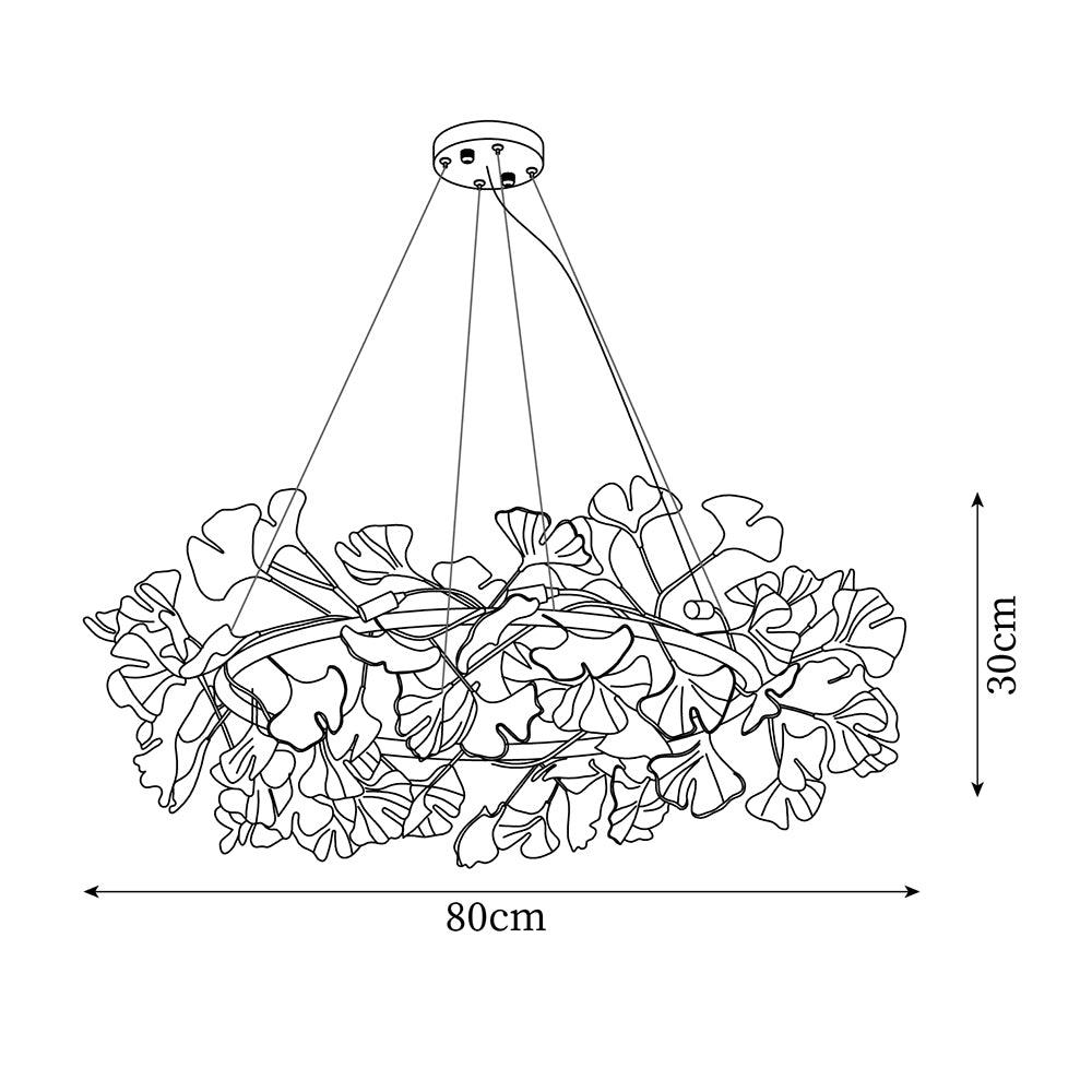 Gingko Chandelier O Style