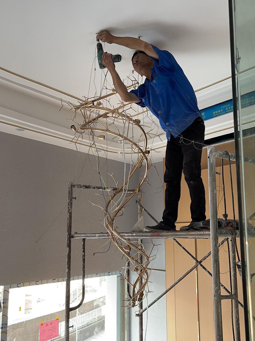 Gingko Chandelier Q Style