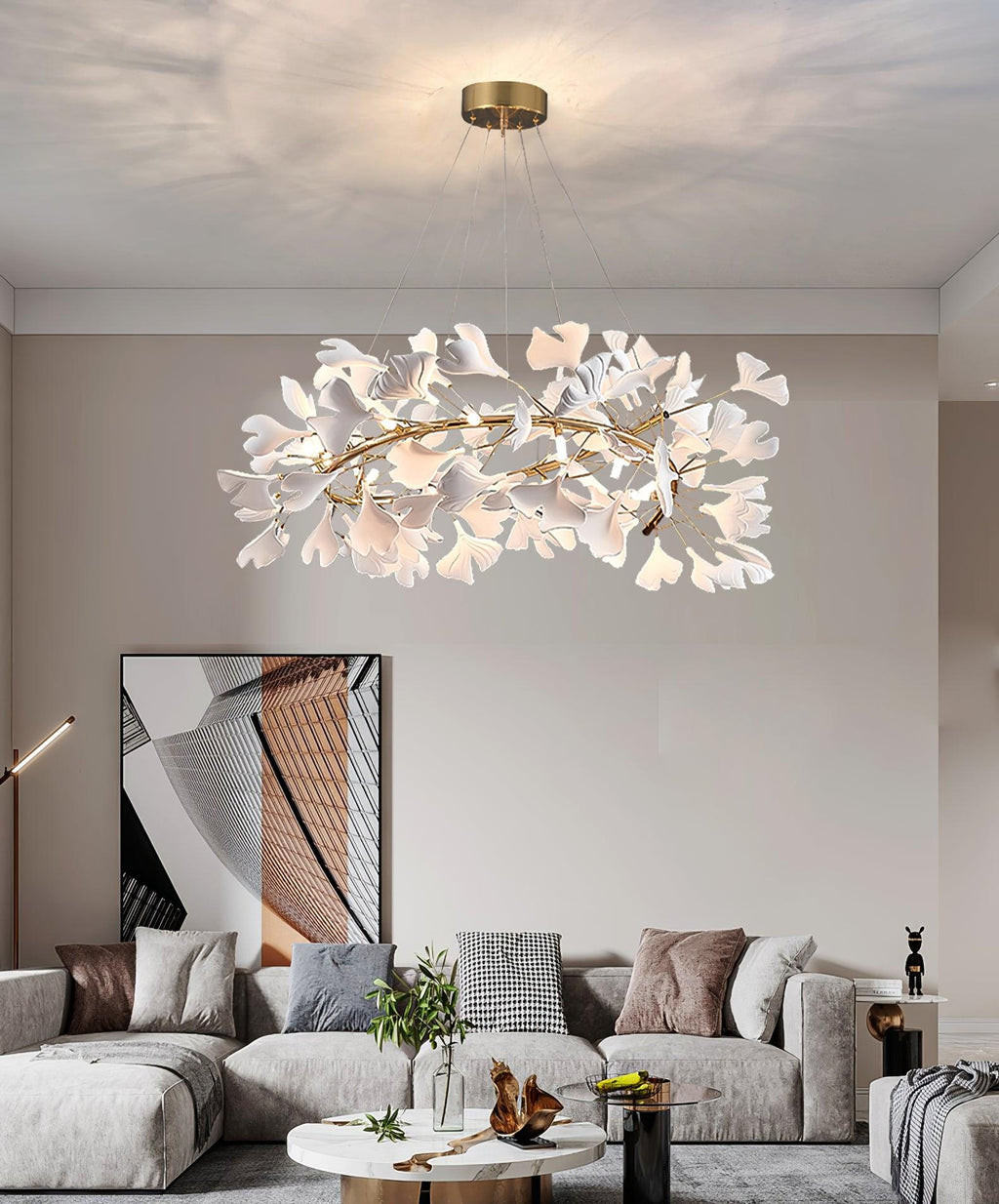 Gingko Chandelier U Style