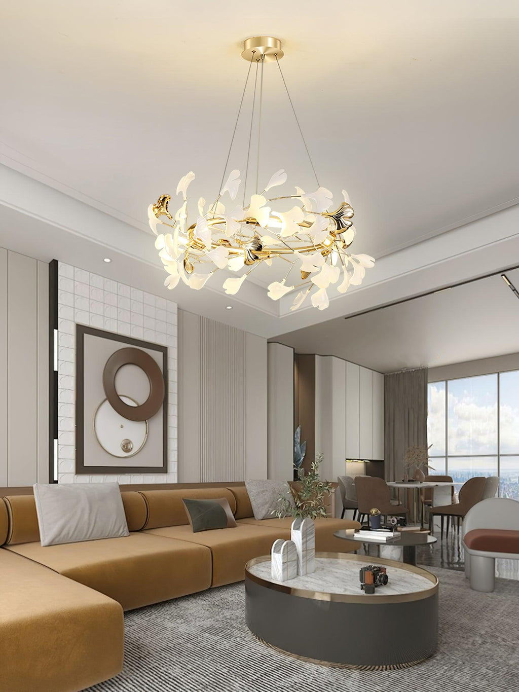 Gingko Chandelier U Style