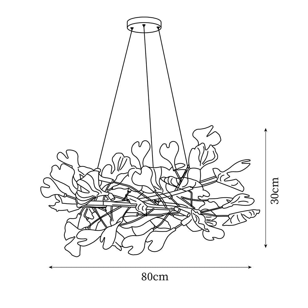 Gingko Chandelier U Style