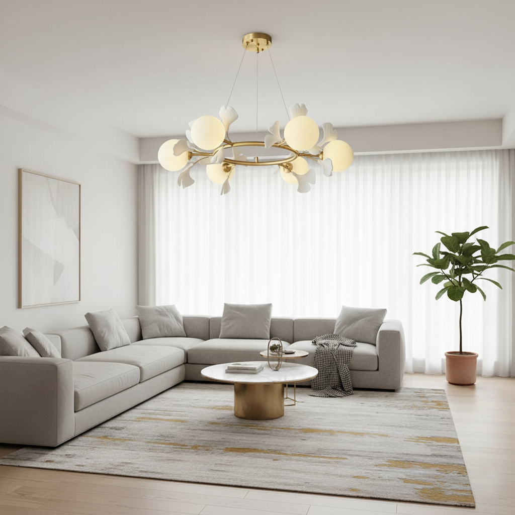 Ginkgo Rosalia Chandelier