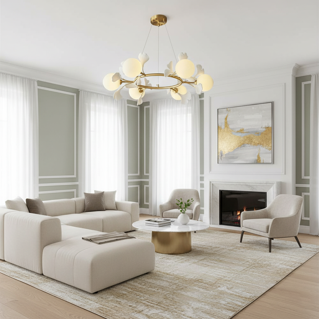 Ginkgo Rosalia Chandelier