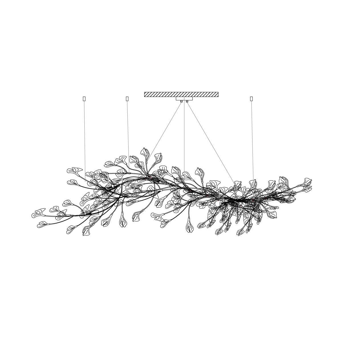 Gingko Chandelier E Style