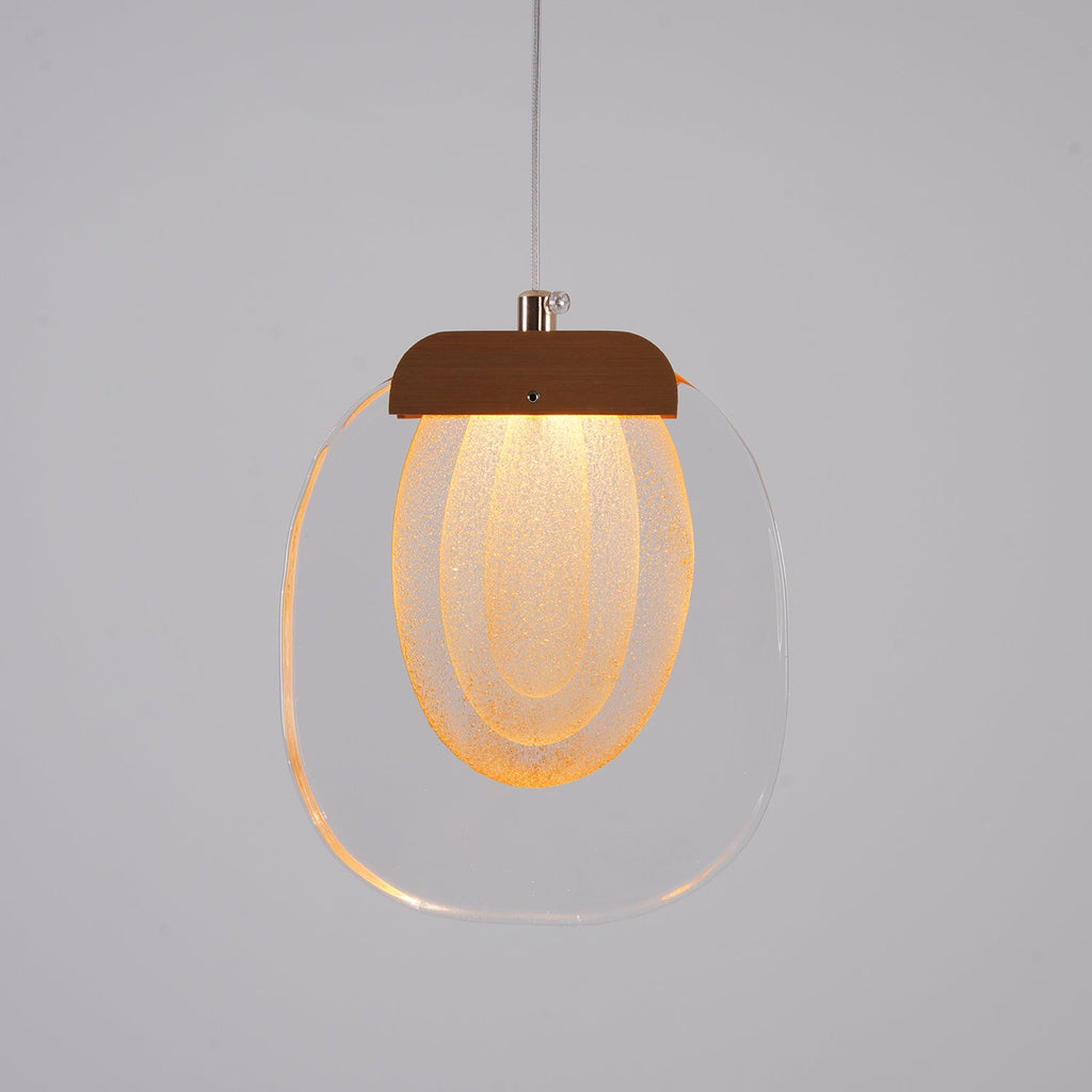 Glass Ripples Plug In Pendant Lamp