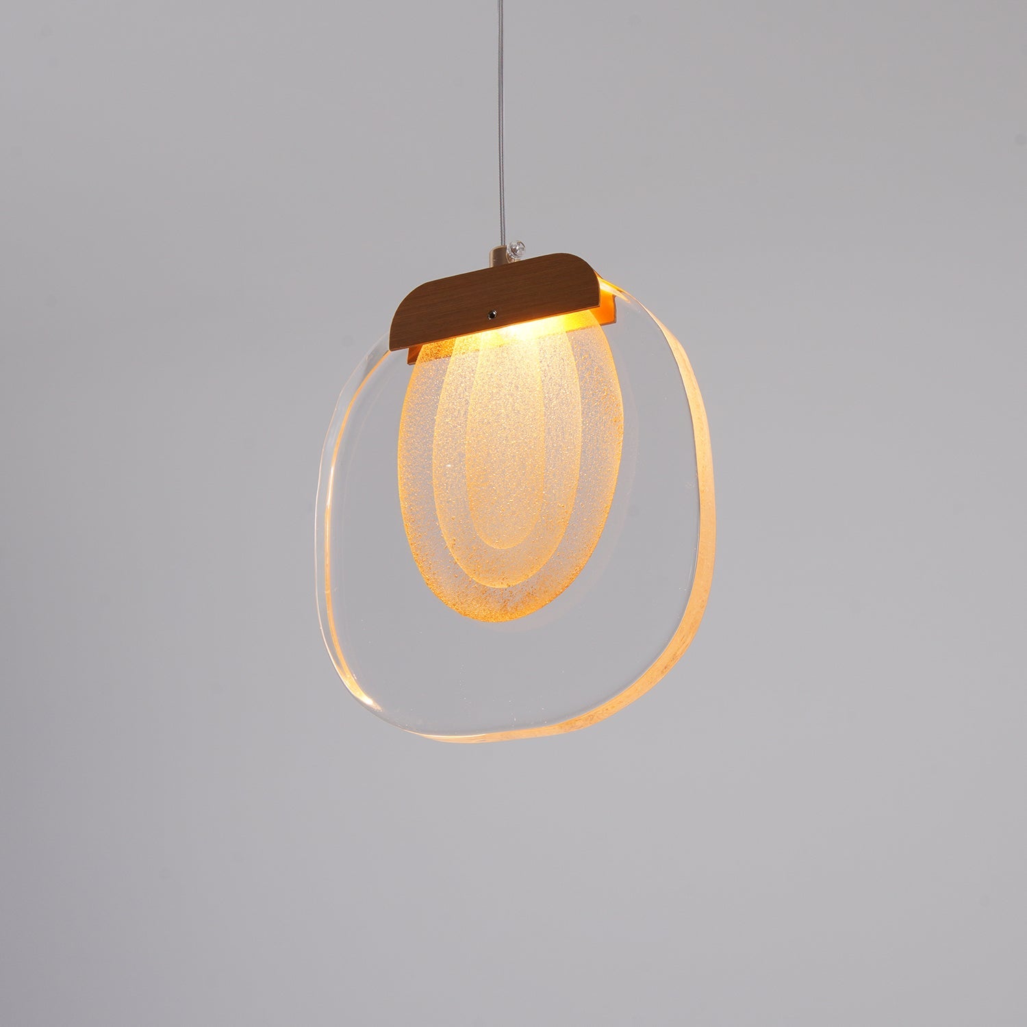 Glass Ripples Plug In Pendant Lamp