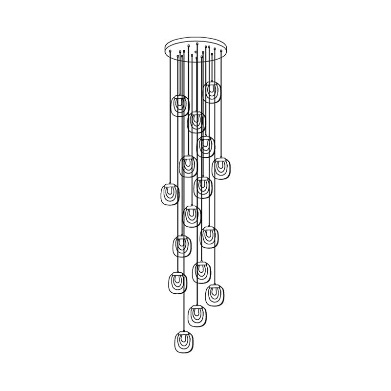 Glass Ripples Pendant Lamp