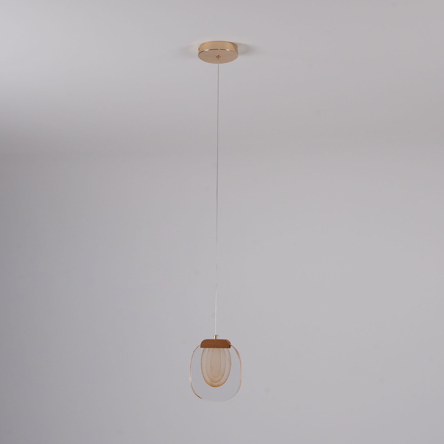 Glass Ripples Plug In Pendant Lamp
