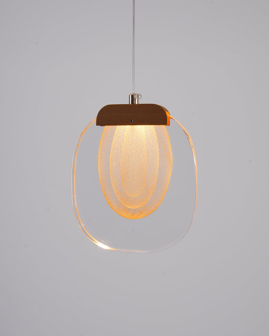 Glass Ripples Plug In Pendant Lamp