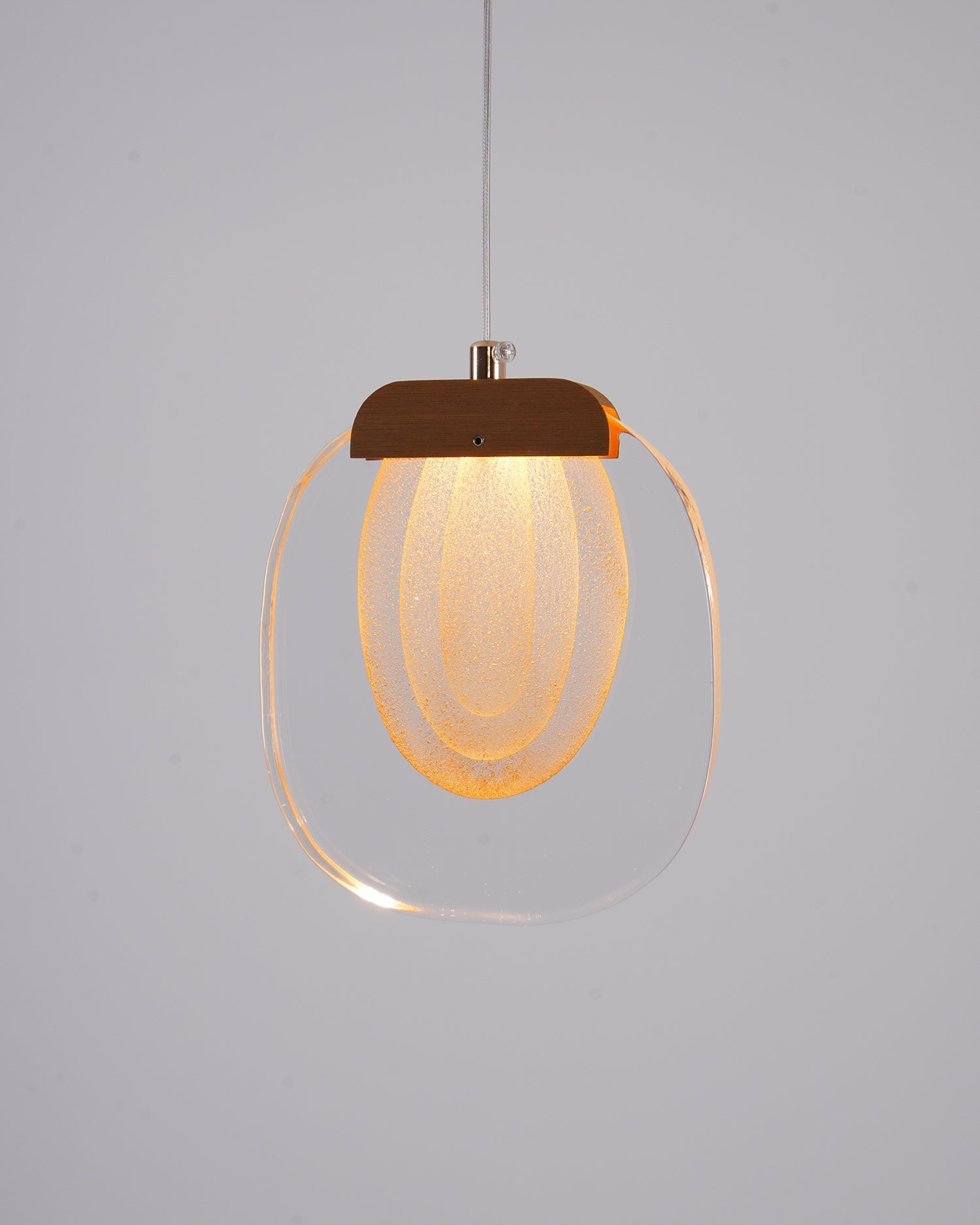 Glass Ripples Plug In Pendant Lamp