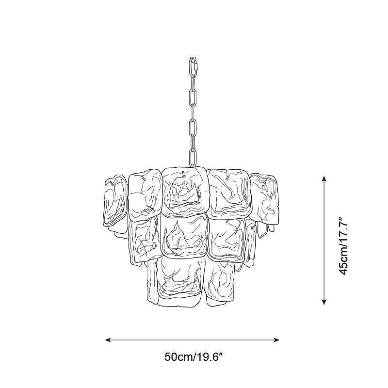 Glazed Tier Chandelier