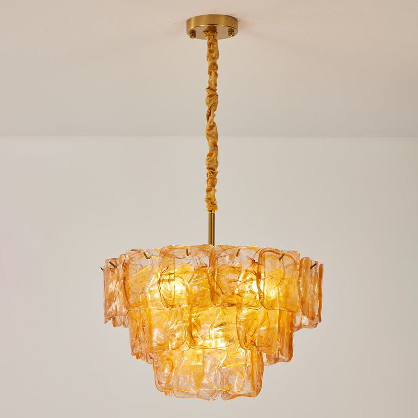 Glazed Tier Chandelier