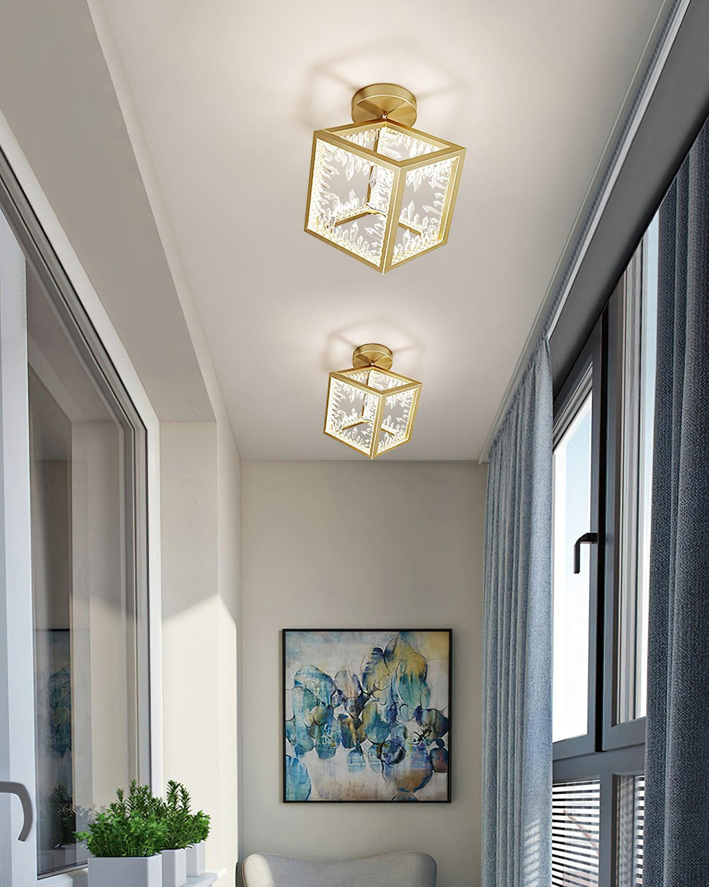 Gold Kristy Ceiling Light