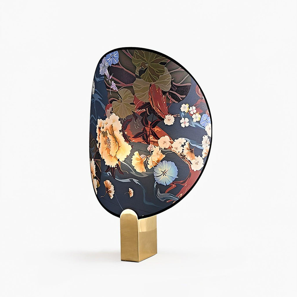 Gothic Ravens Flowers Table Lamp