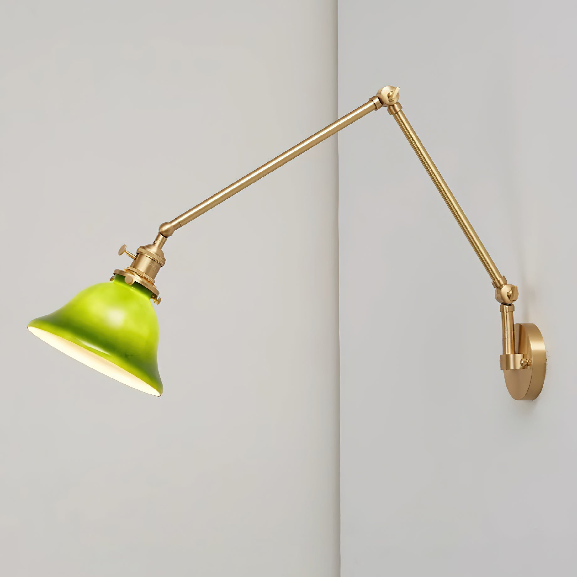 Green Bell Wall Lamp