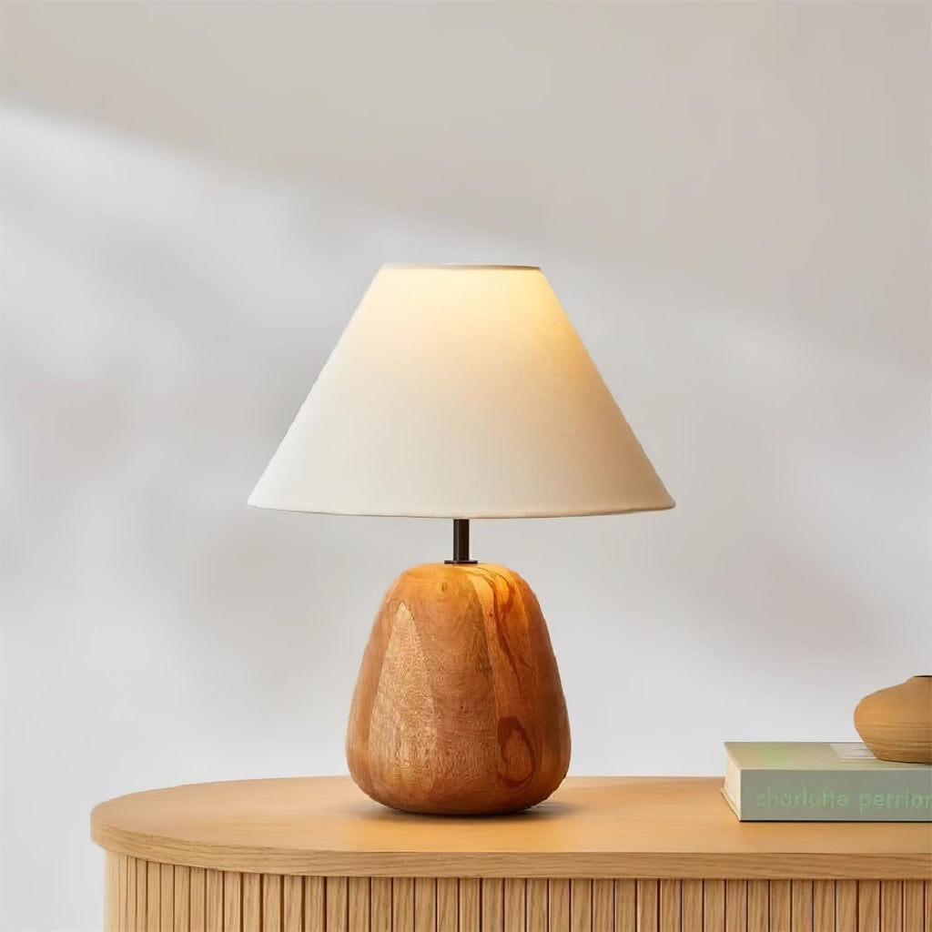 Groove Wood Table Lamp