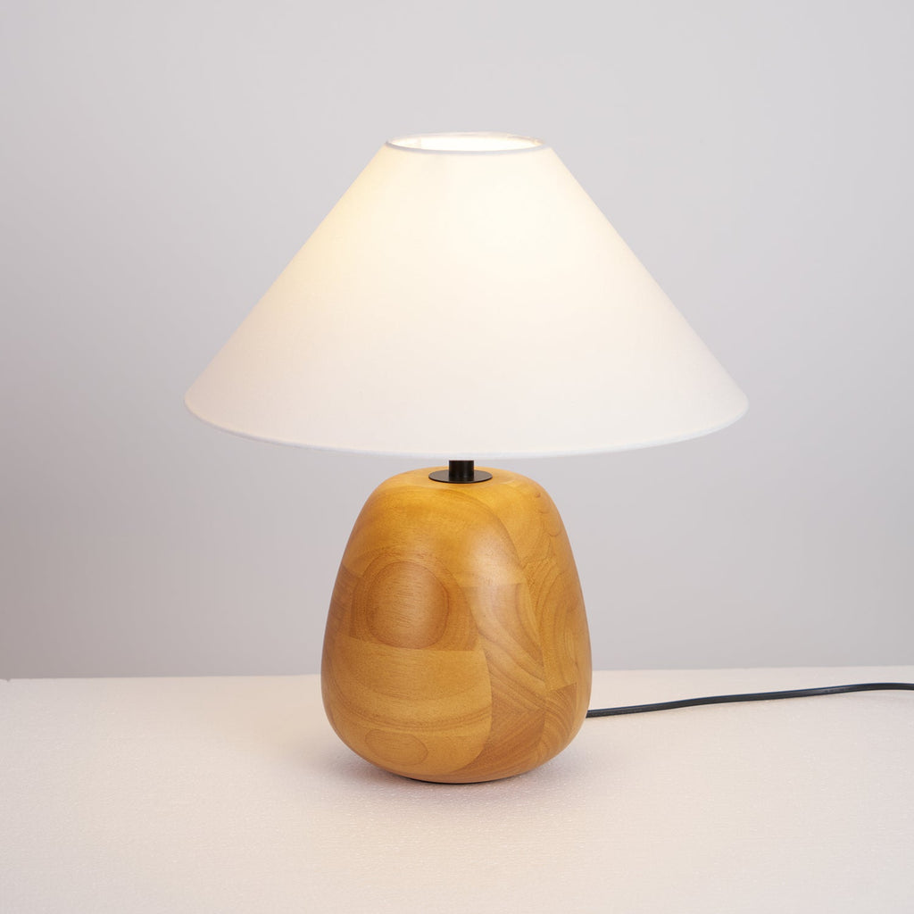 Groove Wood Table Lamp