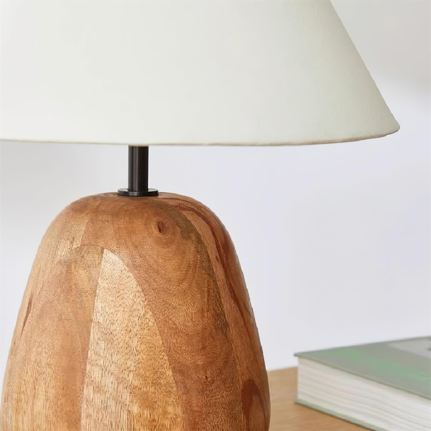 Groove Wood Table Lamp