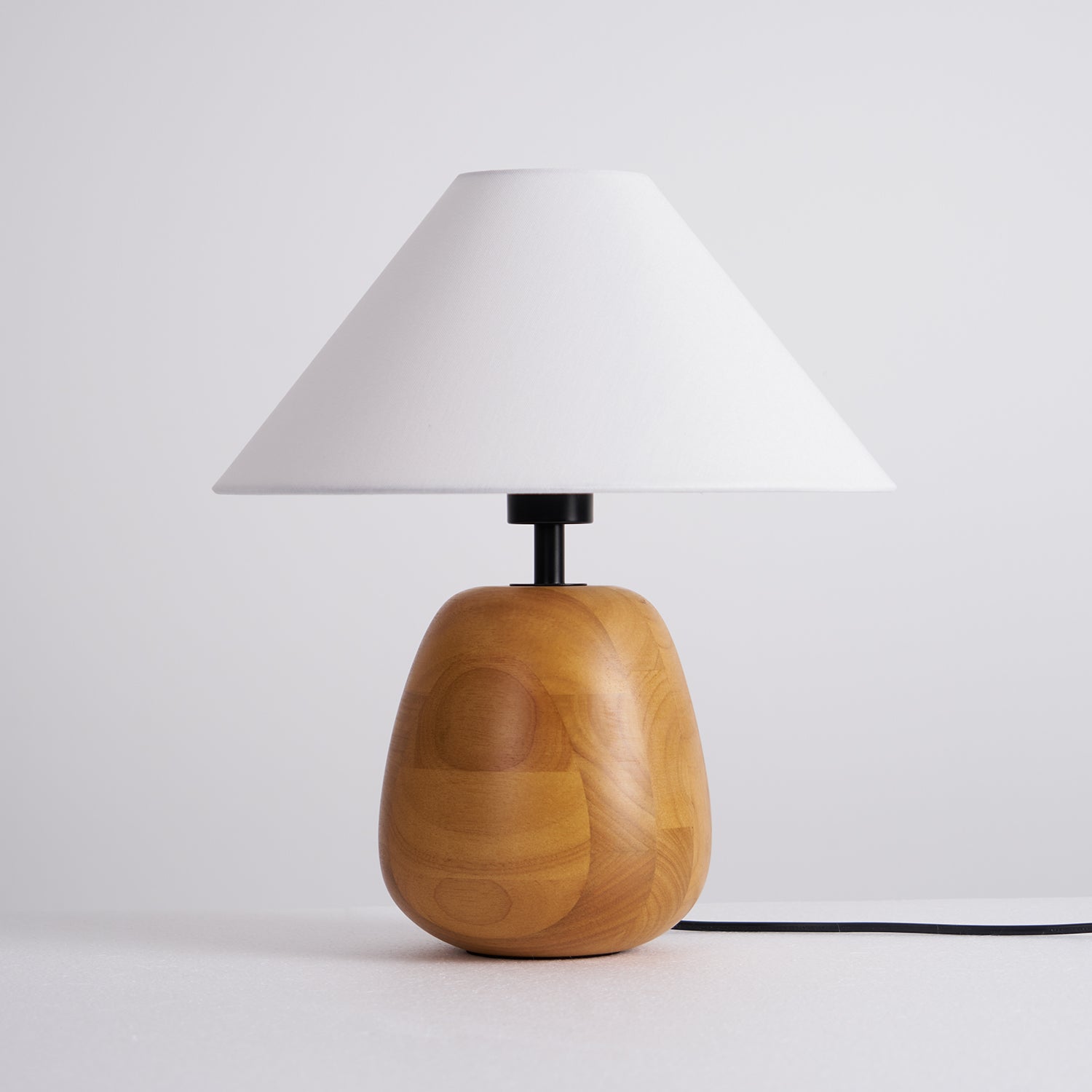 Groove Wood Table Lamp