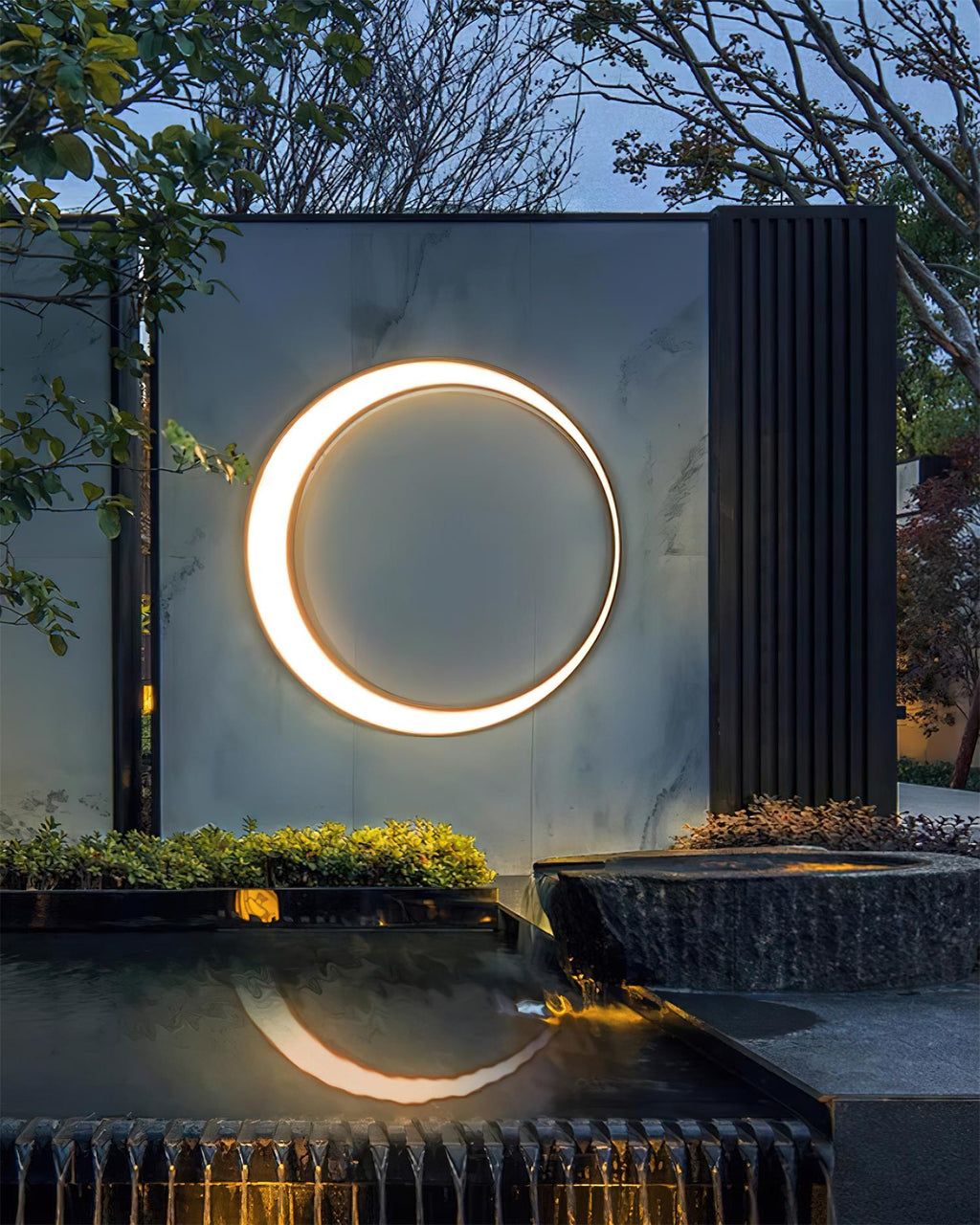 Half Moon Outdoor Wall Lamp