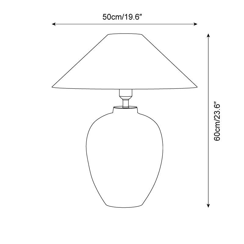 Hamlet Blue Table Lamp