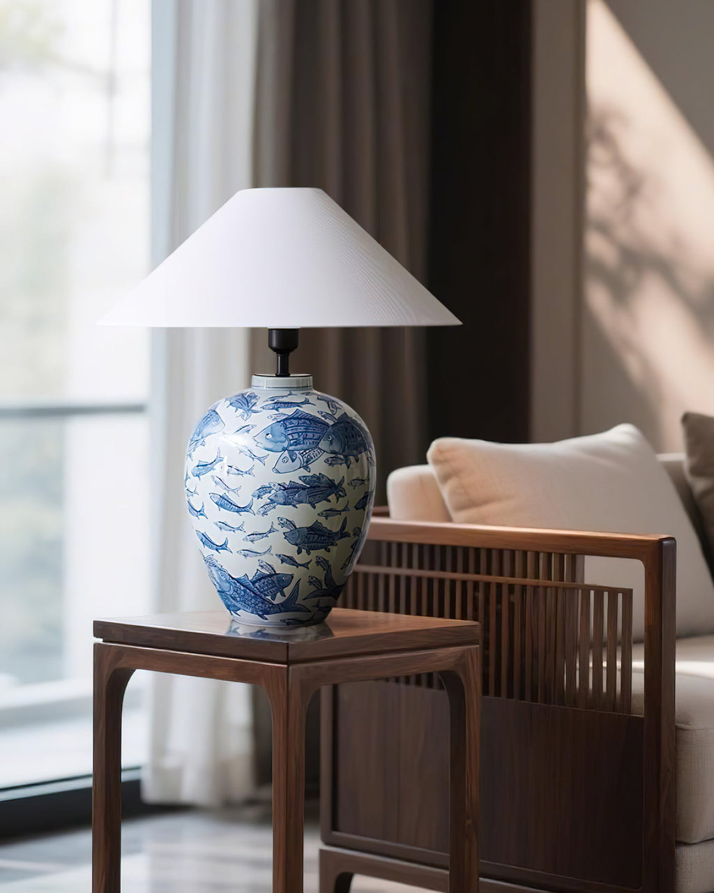 Hamlet Blue Table Lamp