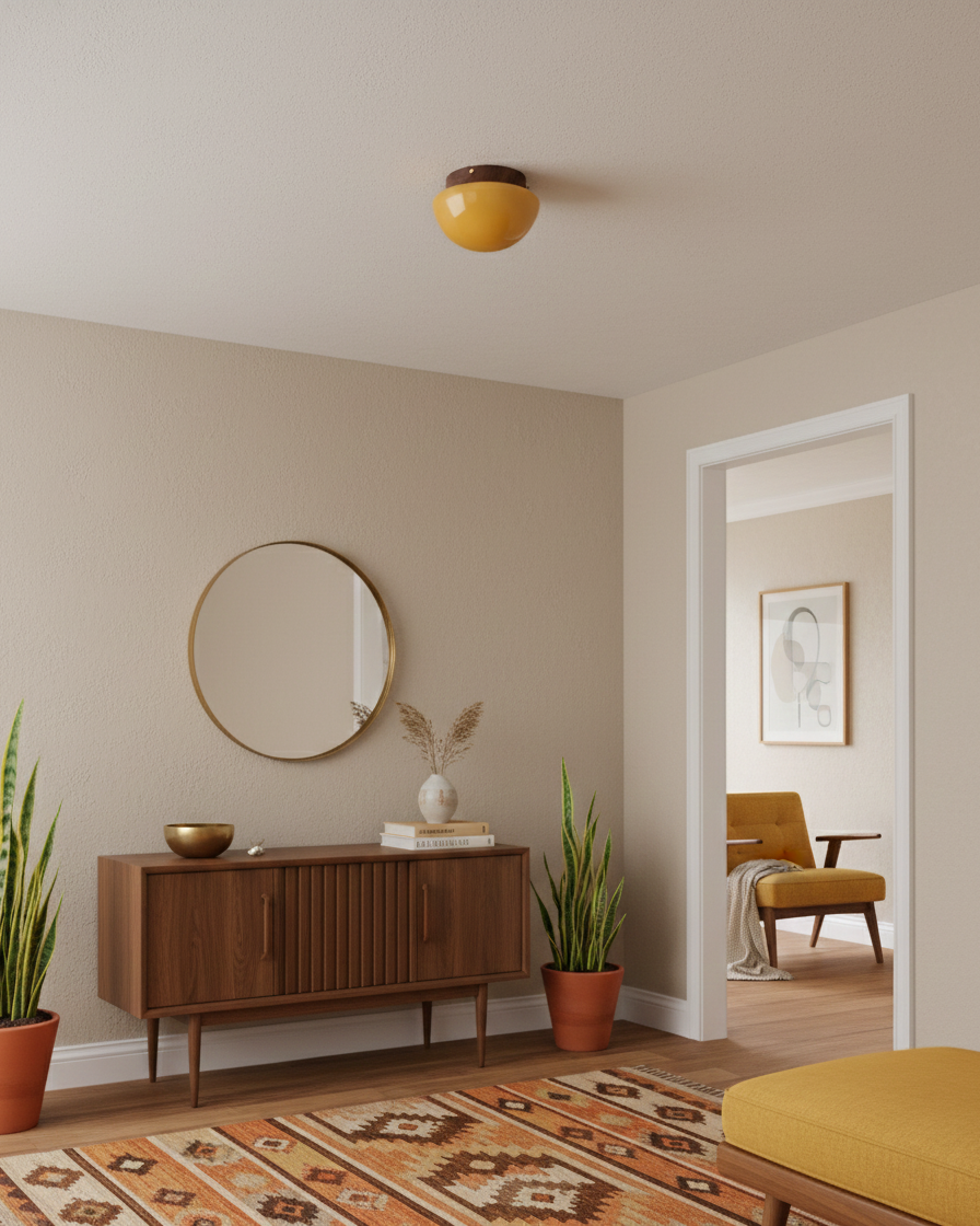 Honeyed Dome Ceiling Lamp