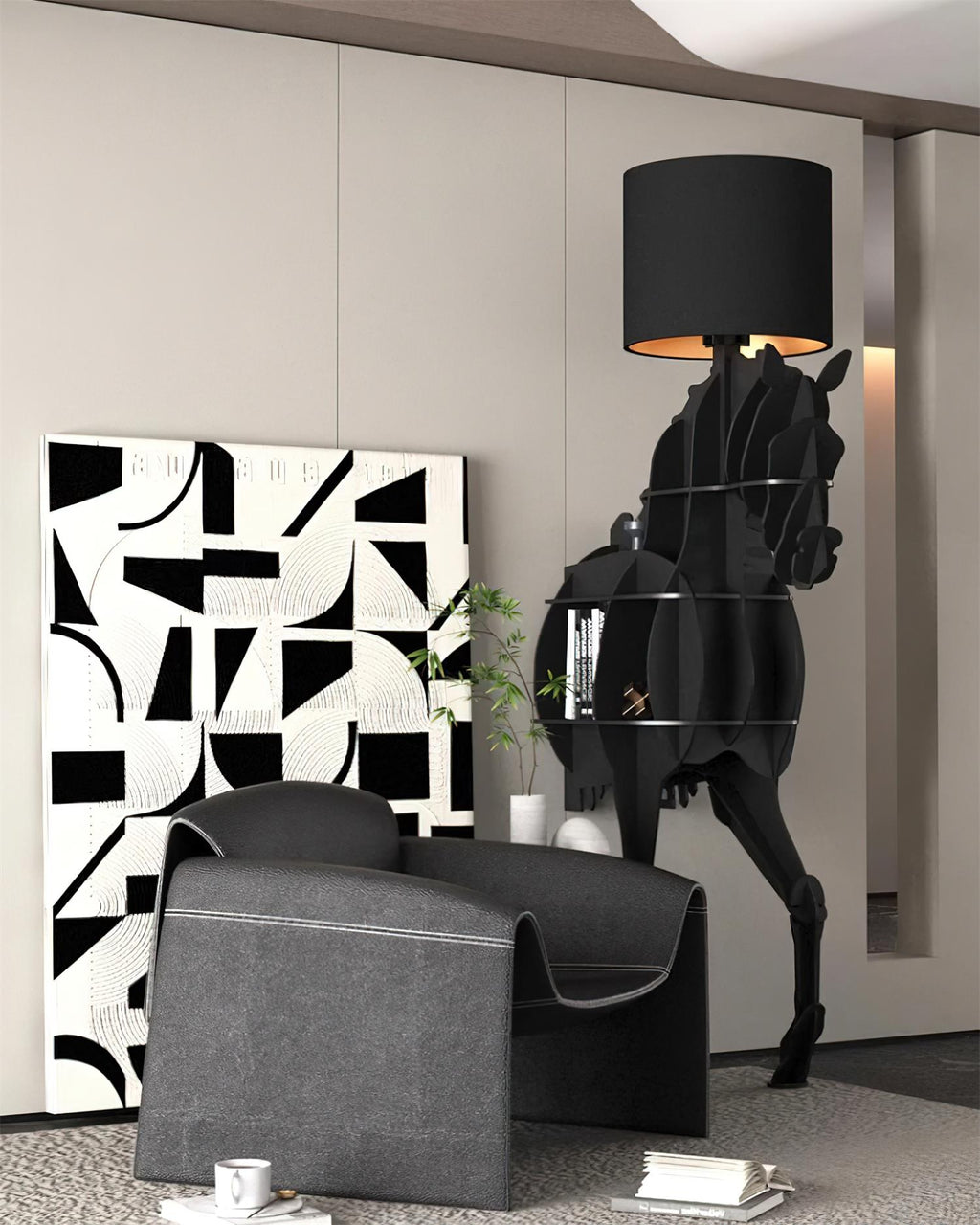 Tete Horse Stand Lamp