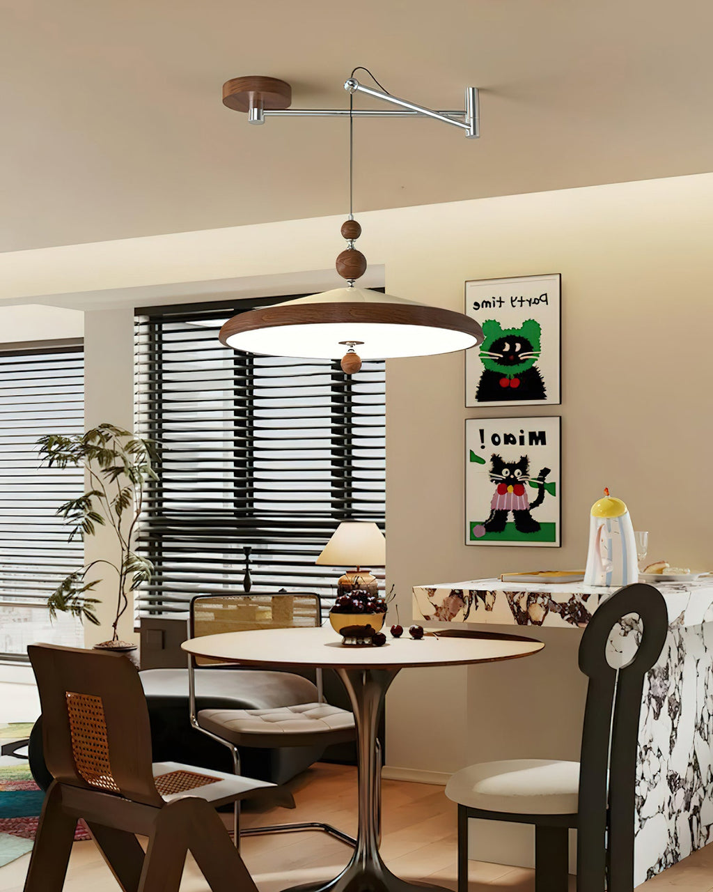 Hover Swing Arm Pendant Lamp