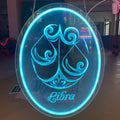 Libra 3D Engraved Neon Light – Zodiac LED Sign for Astrology Lovers, Unique Home Décor & Gift Idea