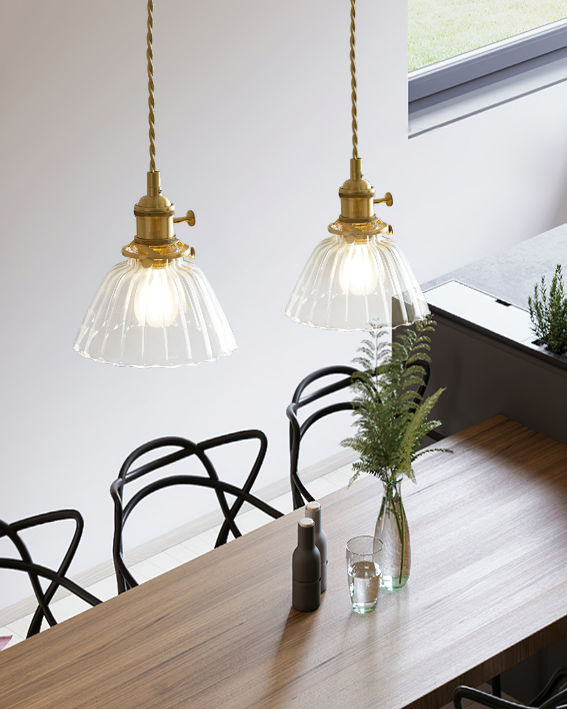 Jasmine Glass Pendant Lamp