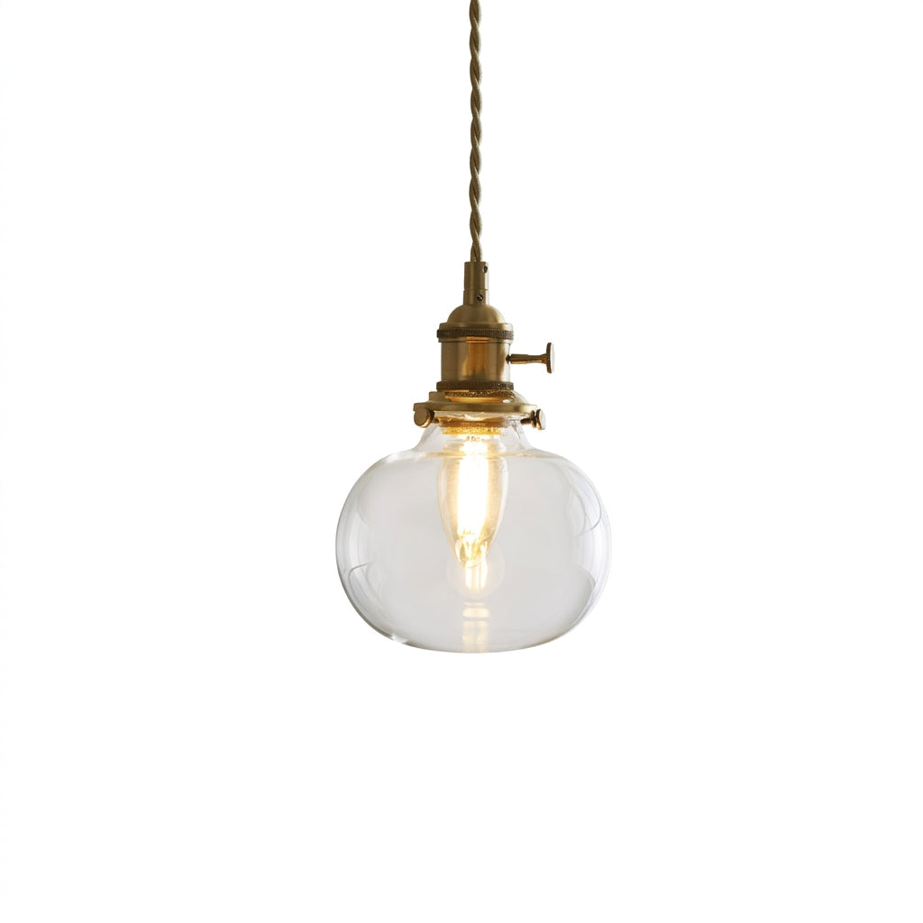 Jasmine Glass Plug In Pendant Light