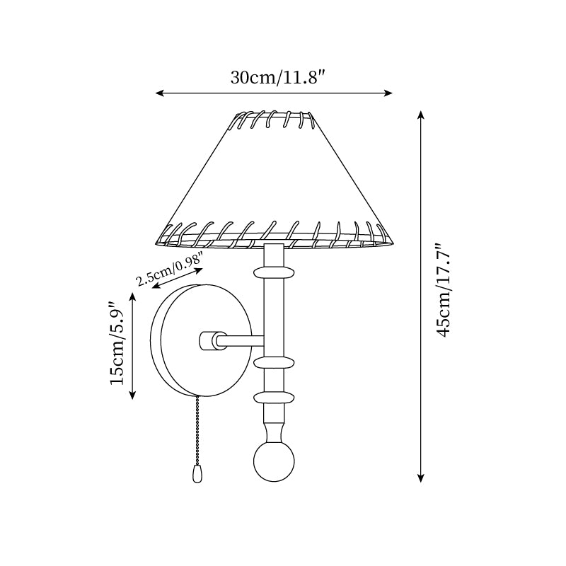 Kibo Wood Wall Lamp