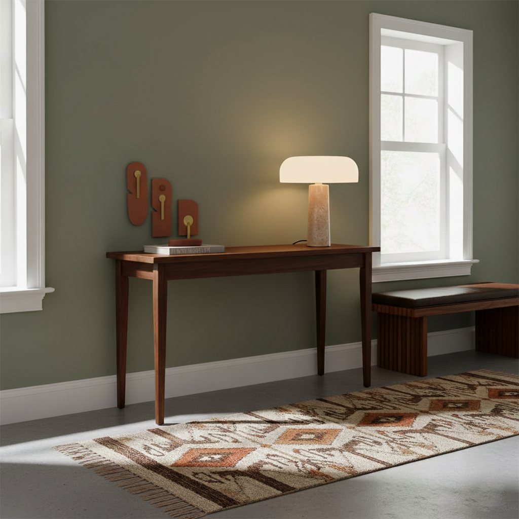 Kine Travertine Table Lamp