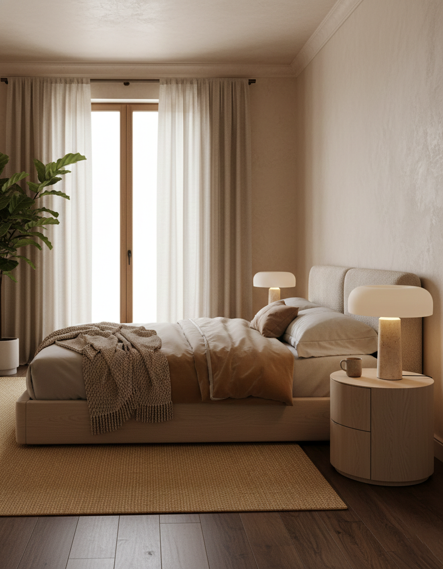 Kine Travertine Table Lamp