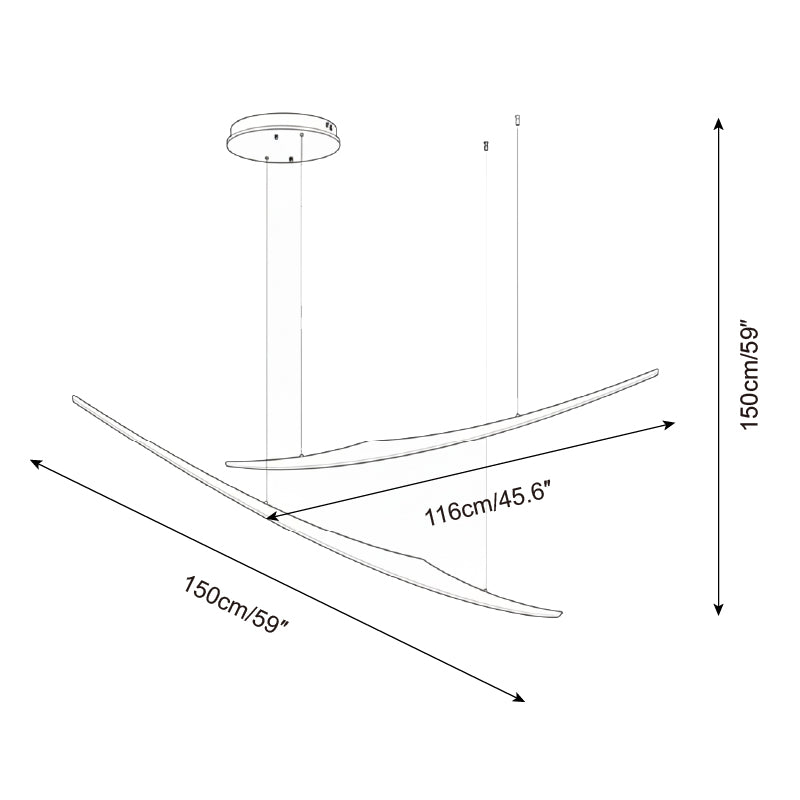 Kinetic Arc Chandelier
