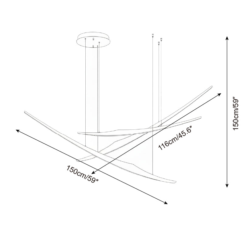 Kinetic Arc Chandelier