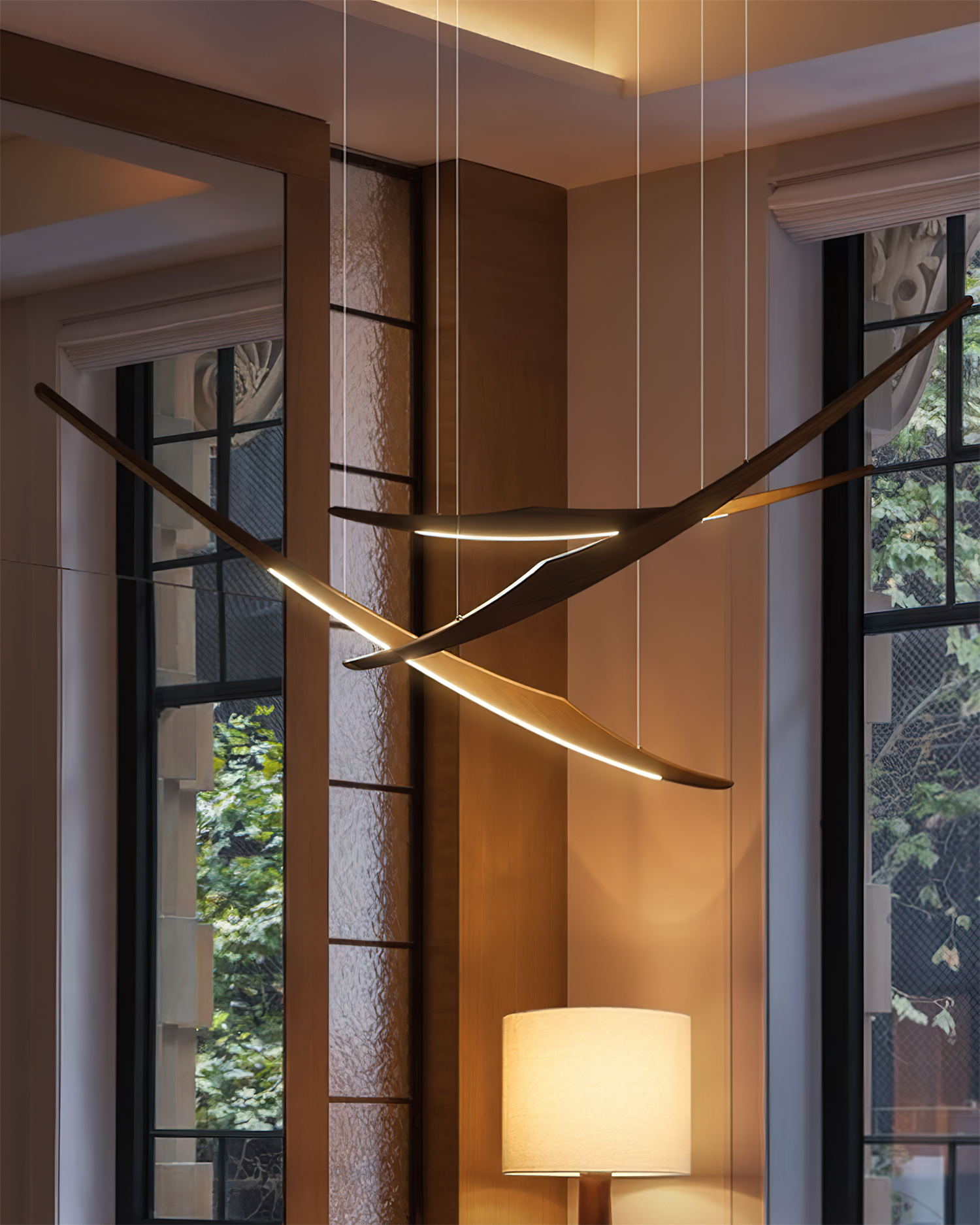 Kinetic Arc Chandelier