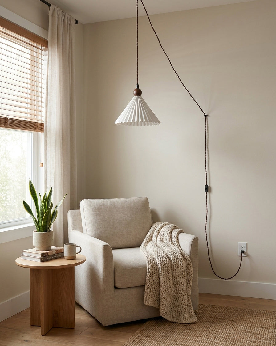 Kismet Ceramics Plug In Pendant Light