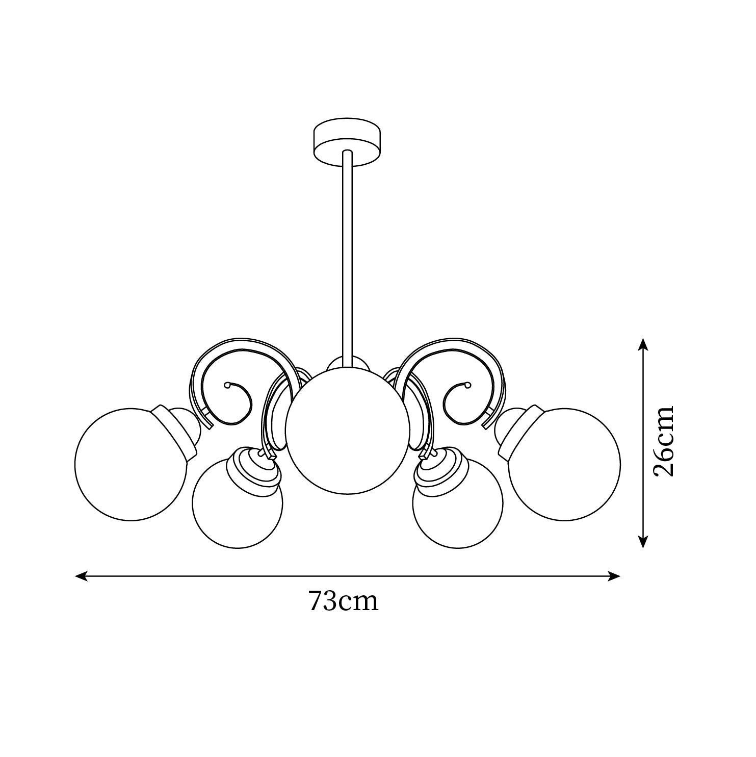Kotter Cream Chandelier