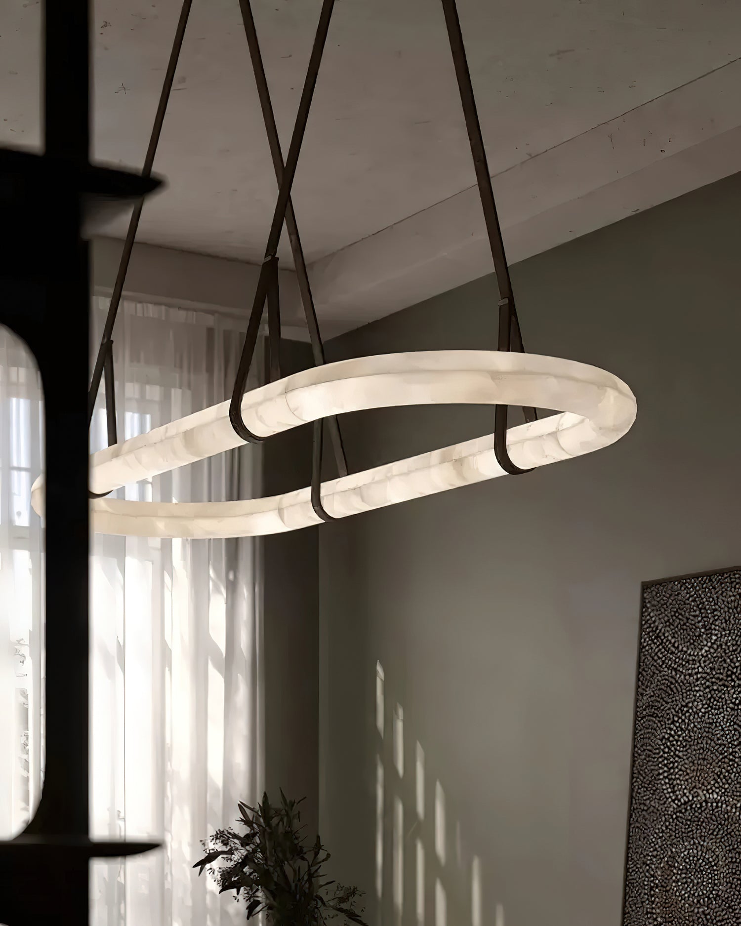 Kurve Alabaster Chandelier