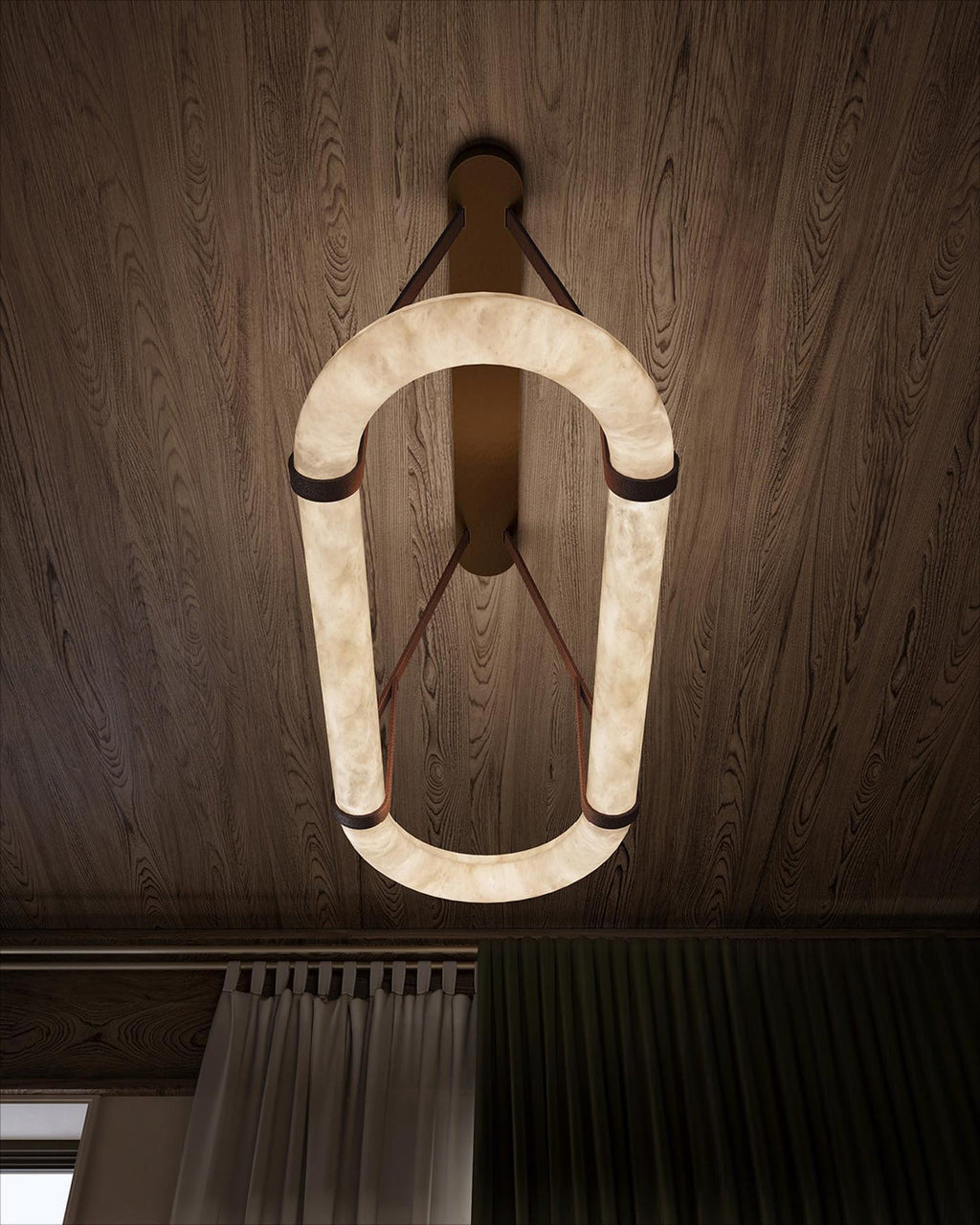 Kurve Alabaster Chandelier