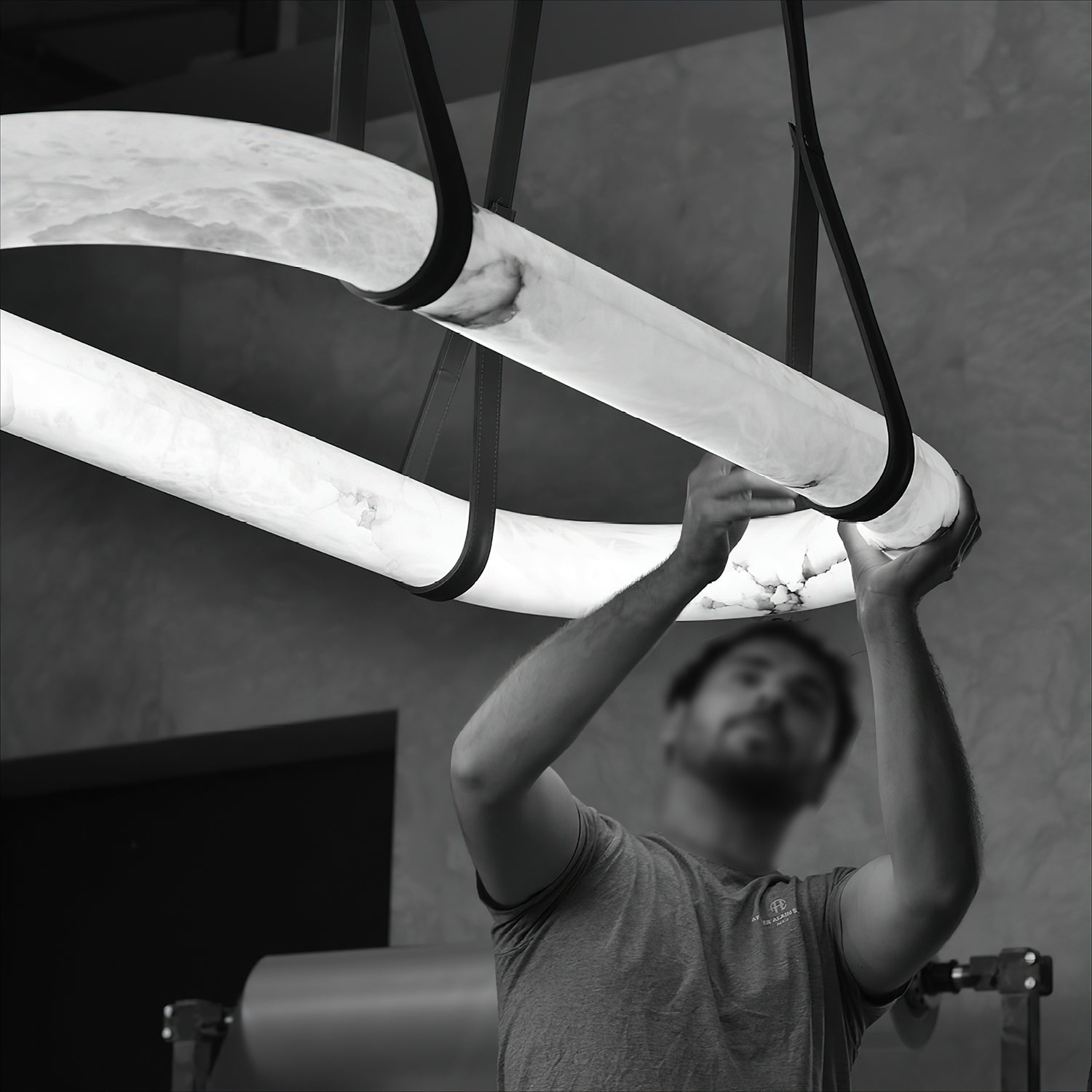 Kurve Alabaster Chandelier
