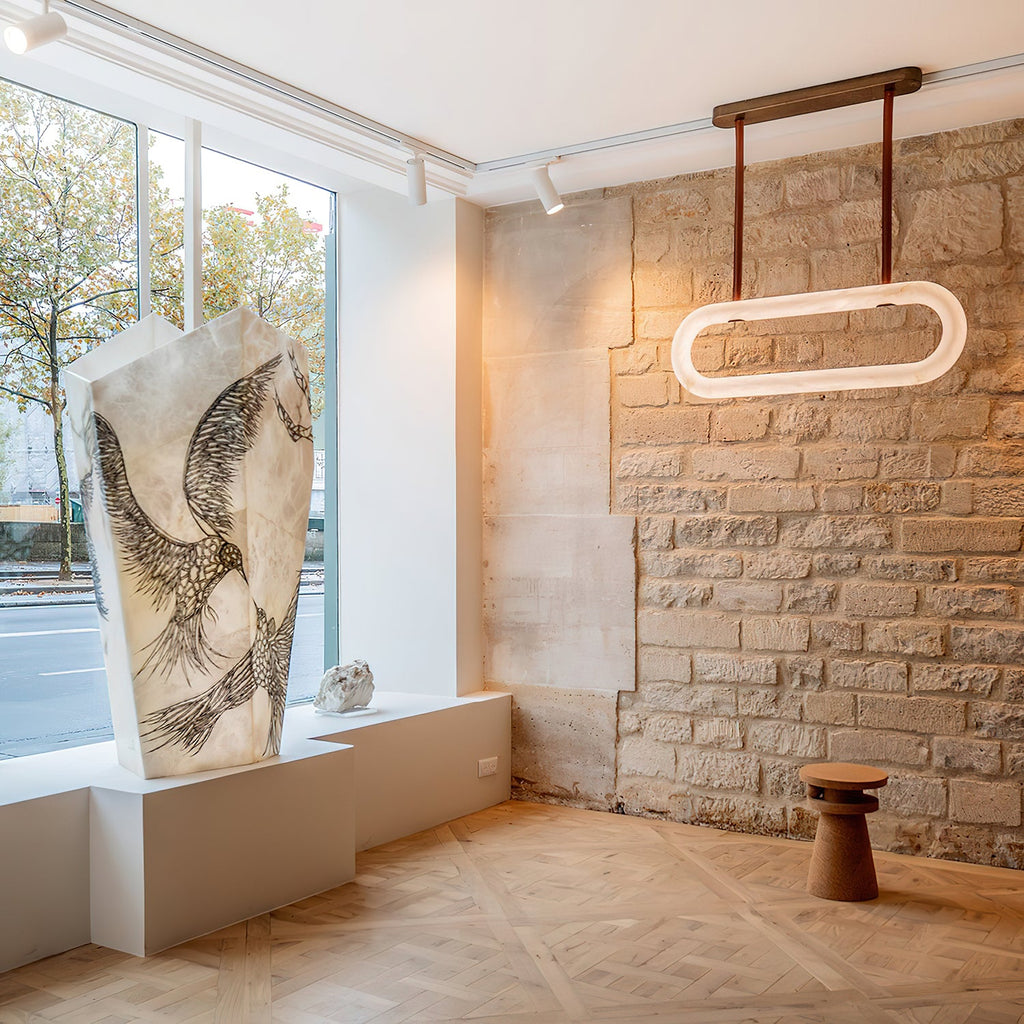 Kurve Alabaster Chandelier