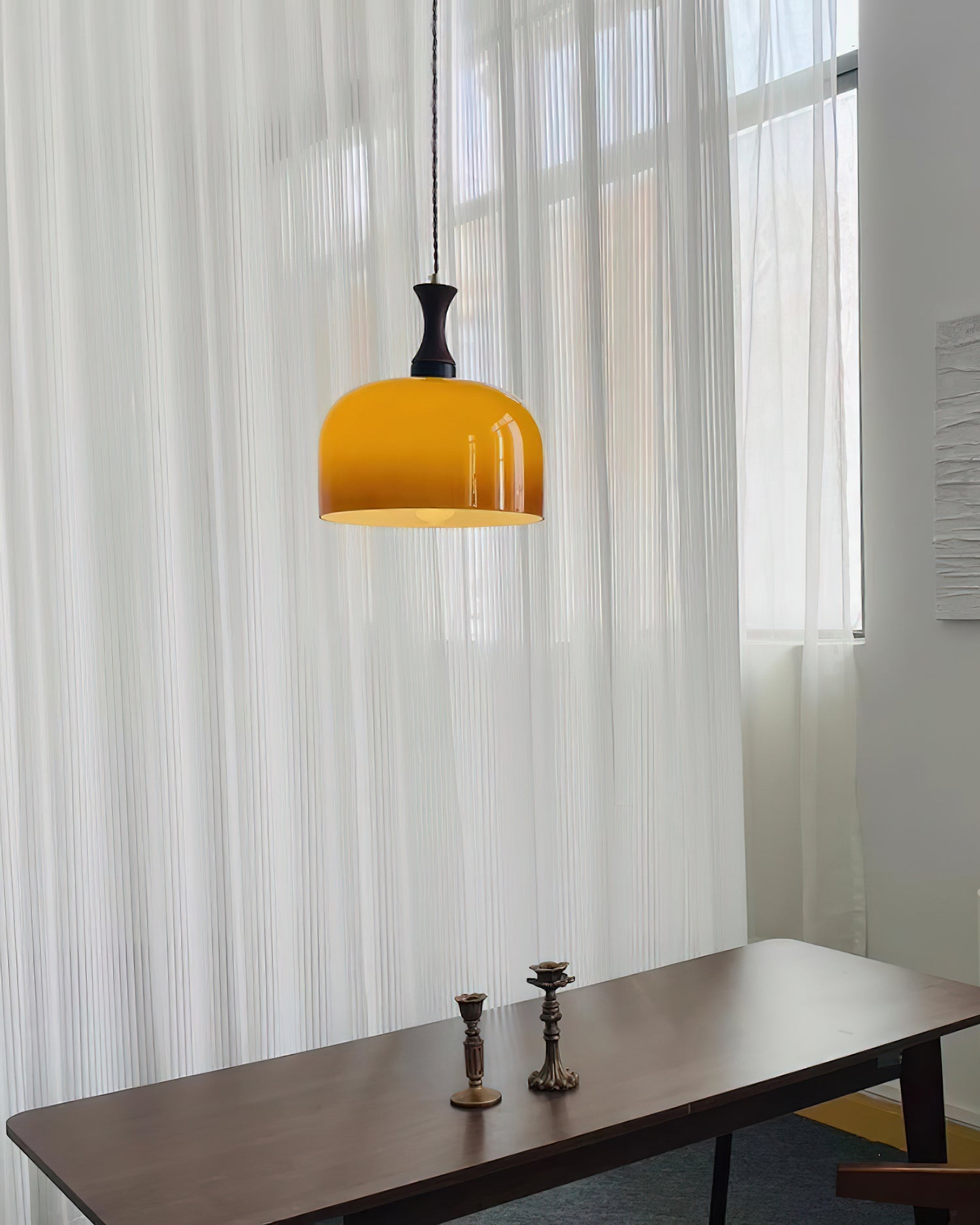 Lacey Glass Plug In Pendant Lamp