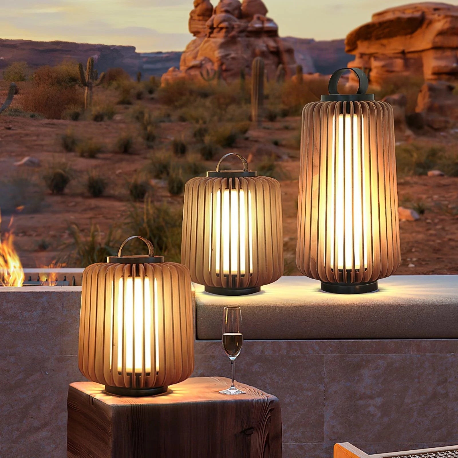 Lanvera Rechargeable Outdoor Table Light